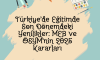 Türkiye’de Eğitimde Son Dönemdeki Yenilikler: MEB ve ÖSYM’nin 2025 Kararları
